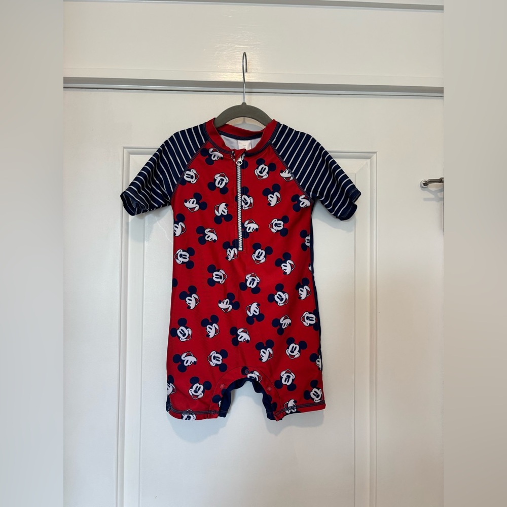 Disney - Red and Blue Nautical Swim Bodysuit